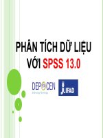 PHÂN TÍCH DỮ LIỆUVỚI SPSS 13.0