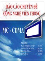 OBÁO CÁO CHUYÊN ĐỀ CÔNG NGHỆ VIỄN THÔNG mc-cdma
