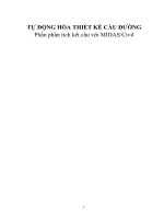 Phân tích nội lực kểt cấu bằng phần mềm Midas civil