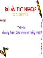 Thiết kế chương trình điều khiển hệ thống nhiệt