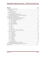 Dinh dưỡng của người mẹ cho con bú