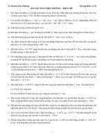 BÀI TẬP PHẦN ĐIỆN TRƯỜNG – ĐIỆN THẾ