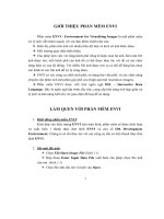 giới thiệu phần mềm envi