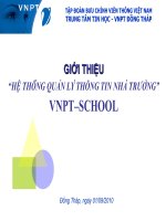 giới thiệu hệ thống quản lý thông tin nhà trường vnpt school
