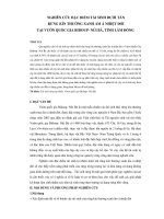 NGHIÊN CỨU ðẶC ðIỂM TÁI SINH DƯỚI TÁN RỪNG KÍN THƯỜNG XANH ẨM Á NHIỆT ðỚI TẠI VƯỜN QUỐC GIA BIDOUP- NÚI BÀ, TỈNH LÂM ðỒNG