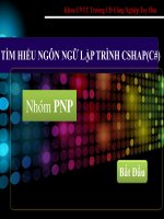 TÌM HIỂU NGÔN NGỮ LẬP TRÌNH CSHAP(C#)