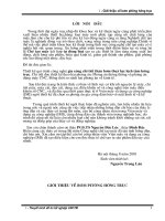 Thiết kế qui trình công nghệ gia công chi tiết thân bơm thuỷ lực lệch tâm hướng trục