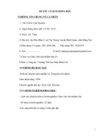 SKKN TẠO HỨNG THÚ TRONG GIỜ HỌC CHO HỌC SINH LỚP 4