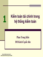 Kiểm toán tài chính trong hệ thống kiểm toán