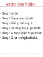 báo cáo thuyết trình TỔNG QUAN MẠNG DI ĐỘNG 4G