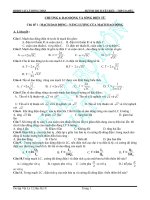 chuyên đề mạch dao động và năng lượng của mạch dao động