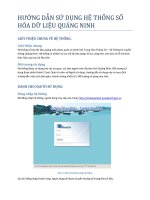 hướng dẫn sử dụng thống số hóa dữ liệu quảng ninh