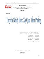 tiểu luận truyền nhiệt bức xạ qua tấm phẳng