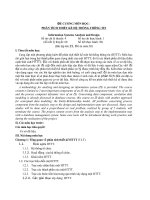 ĐỀ CƯƠNG MÔN HỌC PHÂN TÍCH THIẾT KẾ HỆ THỐNG THÔNG TIN