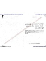 tuyển tập đề thi thử đại học ba miền bắc trung nam môn hóa học