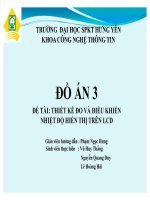 thiết kế đo và điều khiển nhiệt độ hiển thị trên lcd