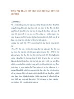 SKKN TỔNG PHỤ TRÁCH VỚI VIỆC GIÁO DỤC ĐẠO ĐỨC CHO HỌC SINH