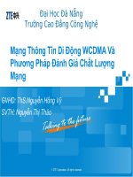 Mạng Thông Tin Di Động WCDMA Và Phương Pháp Đánh Giá Chất Lượng Mạng