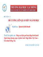 Nâng cao hiệu quả hoạt động kinh doanh của ngân hàng thương mại cổ phần Xuất Nhập Khẩu Việt Nam - Chi nhánh Đồng Nai