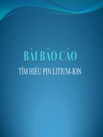 bài báo cáo tìm hiểu pin litium-ion