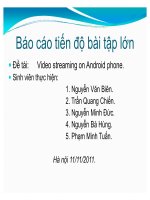 đề tài video streaming on android phone