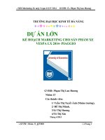 KẾ HOẠCH MARKETING CHO SẢN PHẨM XE VESPA LX 2014- PIAGGIO