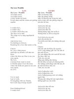 Học tiếng anh qua bài hát My love westlife