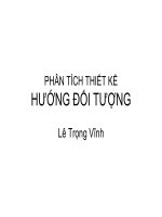 PHÂN TÍCH THIẾT KẾ HƯỚNG ĐỐI TƯỢNG