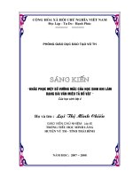 khắc phục một số vướng mắc của học sinh khi làm dạng bài văn miêu tả đồ vật