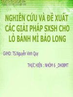 nghiên cứu và đề xuất các giải pháp sxsh cho lò bánh mì bảo long