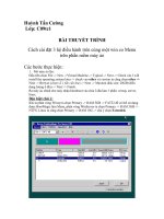 BÀI THUYẾT TRÌNH Cách cài đặt 3 hệ điều hành trên cùng một win co Menu trên phần mềm máy ảo