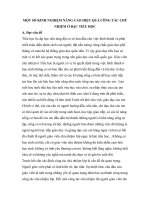 SKKN Một số kinh nghiệm nâng cao hiệu quả công tác chủ nhiệm ở bậc tiểu học