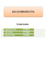BÁO CÁO NHÓM PHẦN CỨNG