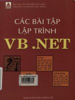 Các bài tập lập trình VB. NET - Tập 1