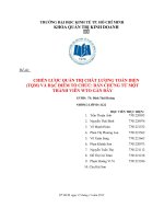 Bài dịch CHIẾN LƯỢC QUẢN TRỊ CHẤT LƯỢNG TOÀN DIỆN (TQM) VÀ ĐẶC ĐIỂM TỔ CHỨC DẪN CHỨNG TỪ MỘT THÀNH VIÊN WTO GẦN ĐÂY