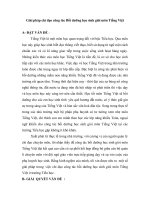 SKKN Giải pháp chỉ đạo công tác Bồi dưỡng học sinh giỏi môn Tiếng Việt