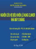 Nghiên cứu hệ điều khiển lò nung clinker nhà máy xi măng