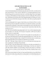 GIỚI THIỆU PHƯƠNG PHÁP CẤY CHỈ