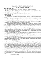 ĐẠI CƯƠNG về sức KHỎE môi TRƯỜNG