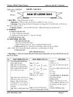 GIÁO ÁN CHỦ ĐỀ ĐẠI SỐ 11 CƠ BẢN