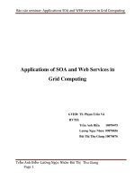 BÁO CÁO SEMINAR MÔN HỌC TÍNH TOÁN LƯỚI Tìm hiểu về Applications of SOA and Web Services in