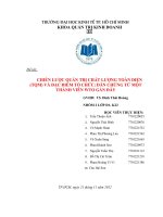 CHIẾN LƯỢC QUẢN TRỊ CHẤT LƯỢNG TOÀN DIỆN (TQM) VÀ ĐẶC ĐIỂM TỔ CHỨC DẪN CHỨNG TỪ MỘT THÀNH VIÊN WTO GẦN ĐÂY