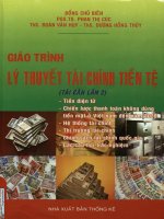 Giáo trình Lý thuyết tài chính - tiền tệ