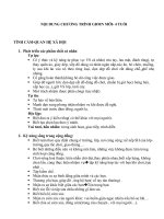 NỘI DUNG CHƯƠNG TRÌNH GDMN mới 4 tuổi