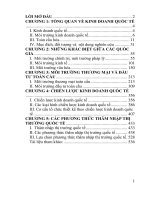 Giáo trình môn học kinh doanh quốc tế