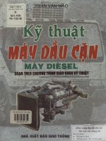 Kỹ thuật máy dầu cặn - máy diesel - Soạn theo chương trình giáo khoa kỹ thuật