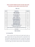 SKKN MỘT VÀI KINH NGHIỆM GIÁO DỤC ĐẠO ĐỨC HỌC SINH TIỂU HỌC QUA HOẠT ĐỘNG NGOÀI GIỜ LÊN LỚP