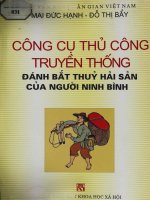 Công cụ thủ công truyền thống đánh bắt thủy hải sản của người Ninh Bình