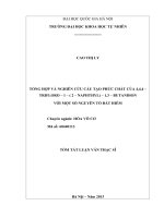 TÓM TẮT LUẬN VĂN TỔNG HỢP VÀ NGHIÊN CỨU CẤU TẠO PHỨC CHẤT