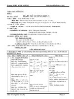 GIÁO ÁN CHỦ ĐỀ ĐẠI SỐ 11